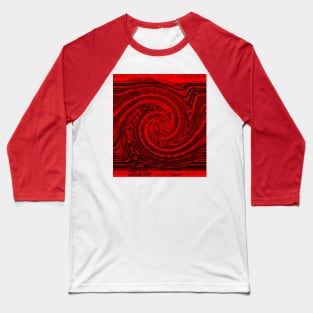 Hurricane wind in red and black Baseball T-Shirt